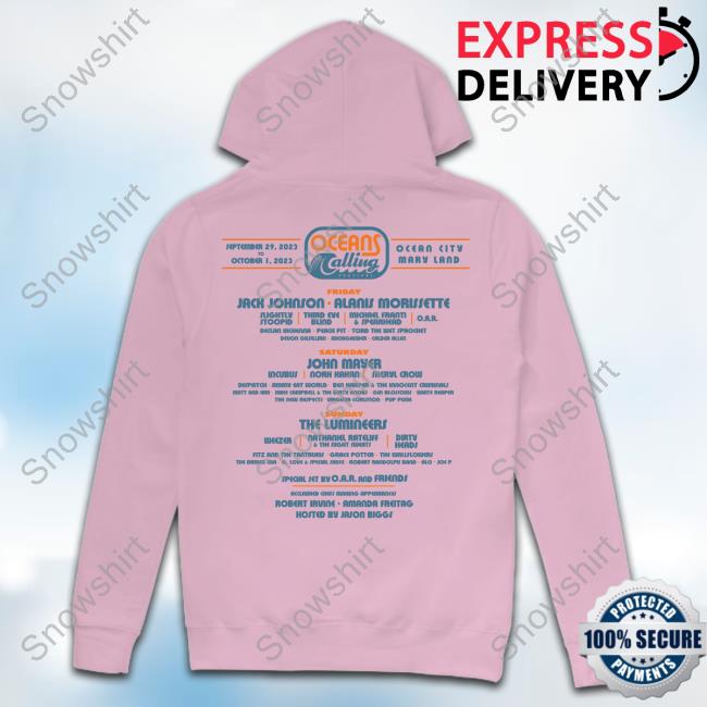 Official Oceans Calling Festival Rainbow Lineup T-Shirt Oceans Calling Festival Rainbow Lineup Shirts