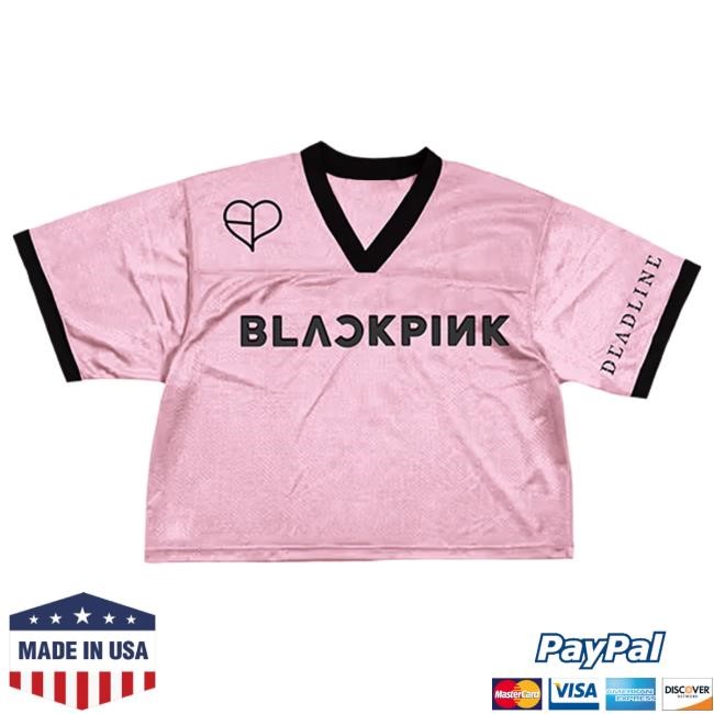 Deadline Tour Merch BLACKPINK Cropped Jersey Toronto Pink Hot Shirt | Blackpink Official Merch Store