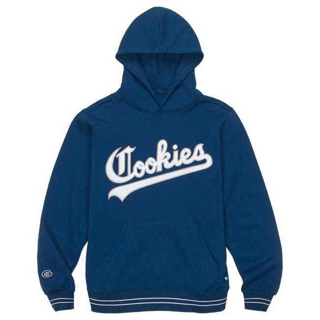Official Cookies Merch Store Cookies Spring 2 Ivy League Hooded Sweatshirt Navy Apparel Clothing Shop Cookiessf