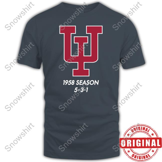 Homefield Merch Indiana Hoosiers 1958 Season 5-3-1 Shirt No Escalators 1958 Season 5-3-1 Shirt
