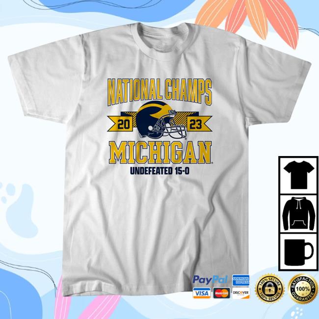 Breaking T Shop Merch Michigan Football: National Champions Arched Helmet Shirt
