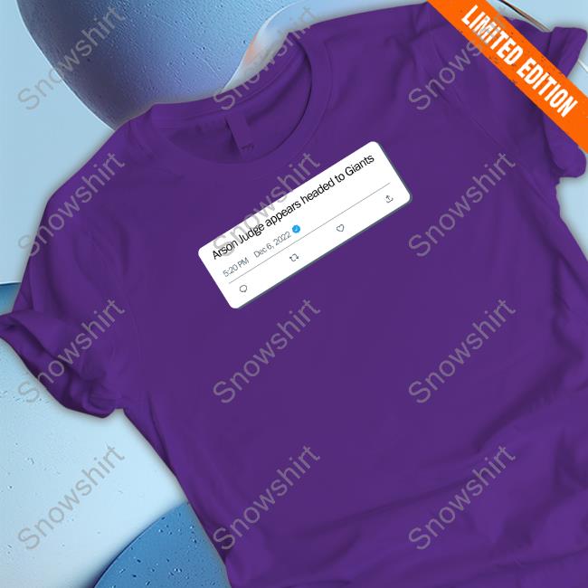 Official Arson Judge Appears Headed To Giants Shirt