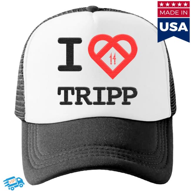 Official 1400 Club Trippie Redd Merch Store Trippie Redd I <3 Tripp Hat Black Trippie Redd Apparel Clothing Shop TrippieRedd 1400Club