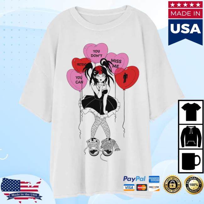 Official Billie Eilish Merch Store Shop Billie Eilish Miss Me Popover Shirt Dress