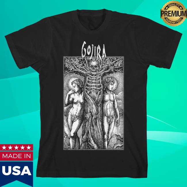 Official Roadrunner Records Gojira Merch Store Gojira Tree Skelly Tshirt Black RoadrunnerRecords