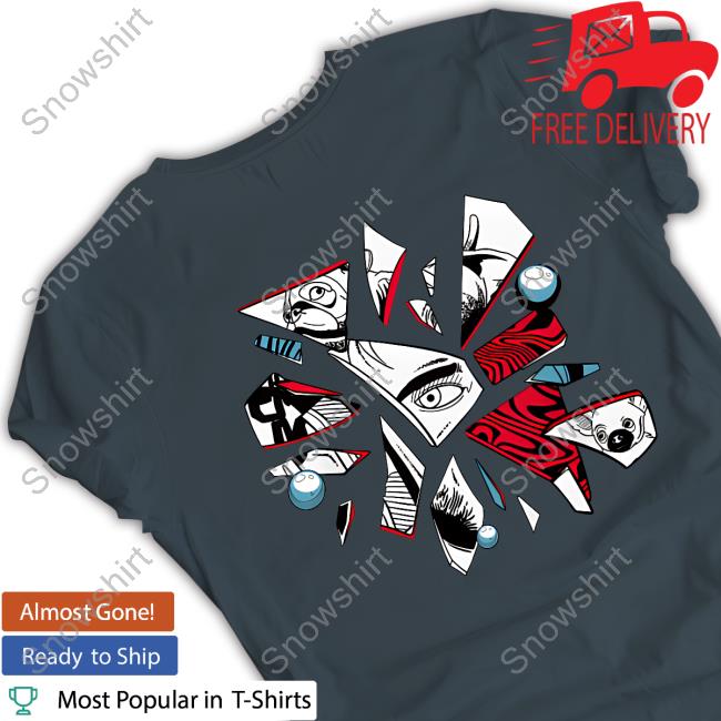 Pew Die Pie Merch CH1 Glass Shards T-Shirt Pew Die Pie Merch CH1 Glass Shards Long Sleeve Tee