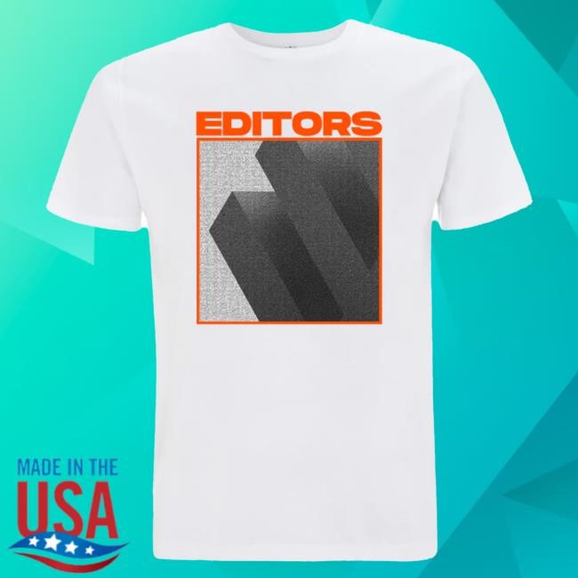 Editors Orange Logo White Shirt Editors Band