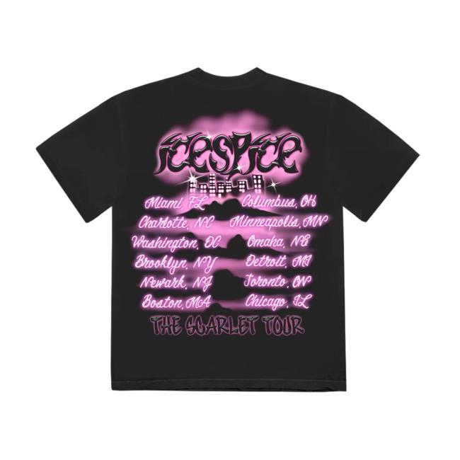 Official Ice Spice Store Airbrushed Tour Ice Spice Like Grah The Scarlet Tour T Shirt Official Ice Spice Store Airbrushed Tour Tee
