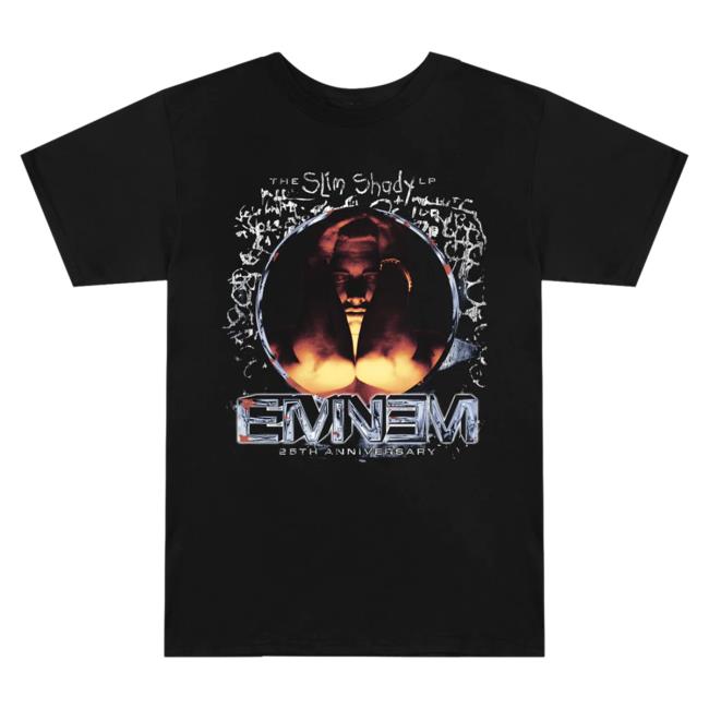 Official Eminem Merch Store Slim Shady Eminem Sslp25 Portrait T-Shirts Eminem Apparel Clothing Shop SlimShady
