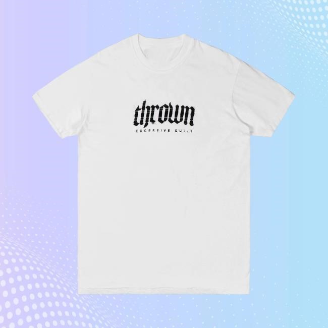 Blur Logo White Shirt Thrown Merch