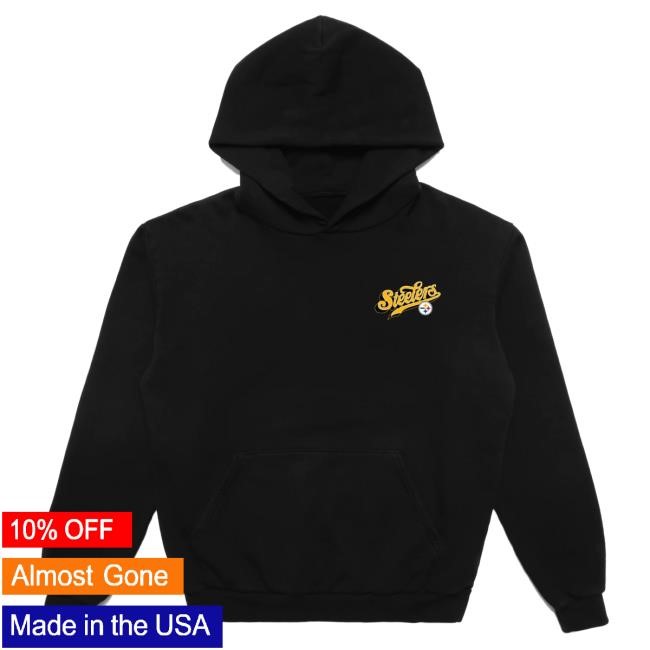 Official Born X Raised + Steelers Pro Script Attractive Hoodie: Black NFL 2025 Kickoff