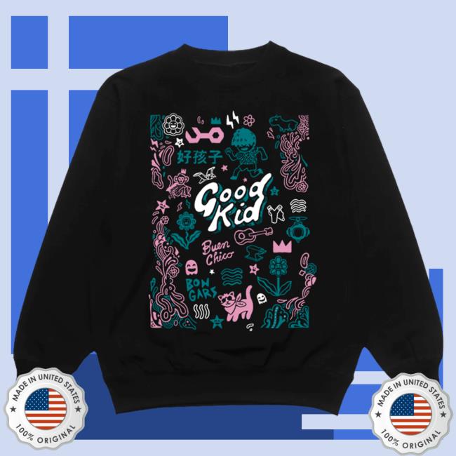 Official Good Kid Merch Store Icons Sweater – Black Good Kid Clothing Shop GoodKid