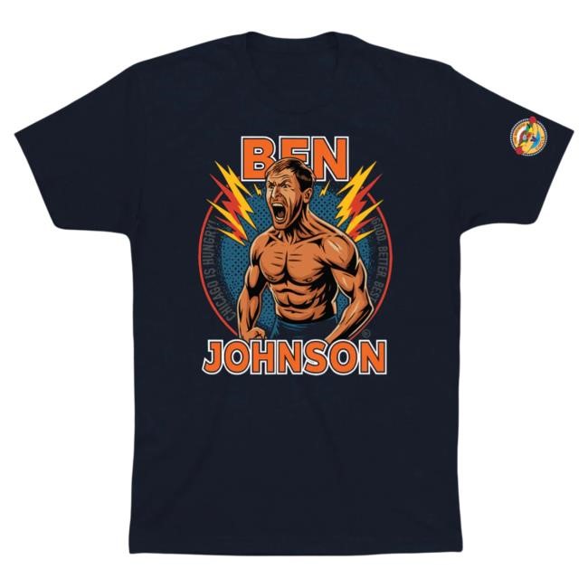 Ben Johnson Shirtless T Shirt by Obvious Shirts | Buy Official Clark Street Sports