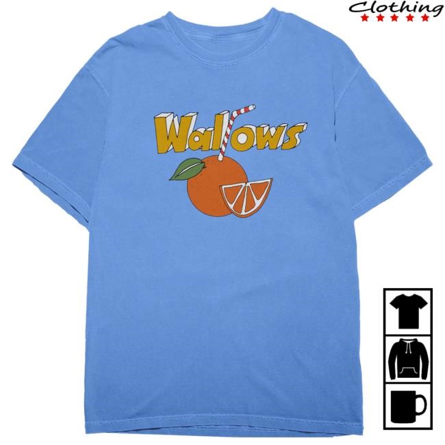 Official Wallows Merch Store Orange Juice Tee Shirt