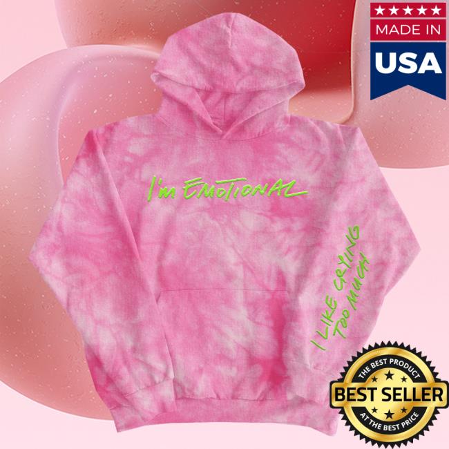 Official Anne-Marie Merch Store Anne Marie Im Emotional Tie Dye Popover Sweatshirt Pink Anne - Marie Apparel Clothing Shop AnneMarie