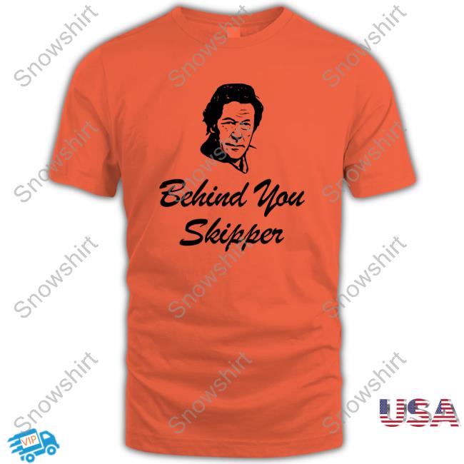Imran Khan Behind You Skipper T Shirt Official Behind You Skipper Shirt
