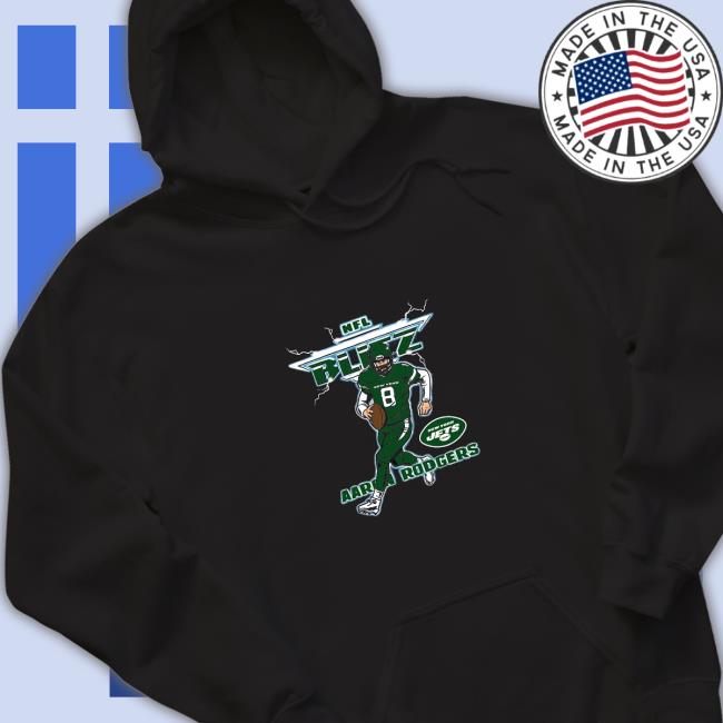 Official Homage Aaron Rodgers New York Jets Blitz Shirt Homage Aaron Rodgers New York Jets Blitz Shirt