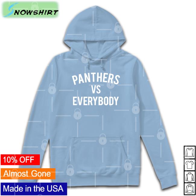 Panthers Vs Everybody T Shirt Unisup Shop Matthew Myers Panthers Vs Everybody Long Sleeve Tee The Nottingham Panthers
