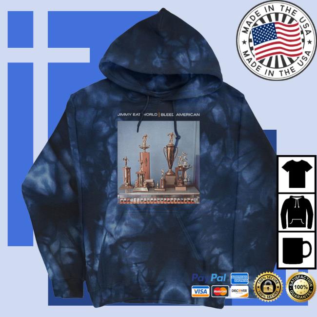Official Jimmy Eat World Merch Bleed American Pullover Crew neck (Crystal Navy Dye)