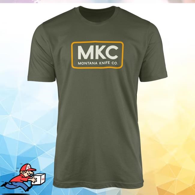 Official Montana Knife Company Mkc Logo T Shirt - Green
