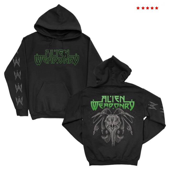 Official Kings Road Merch Store Alien Weaponry Logo Popover Sweatshirt (Black) Kings Road Shop