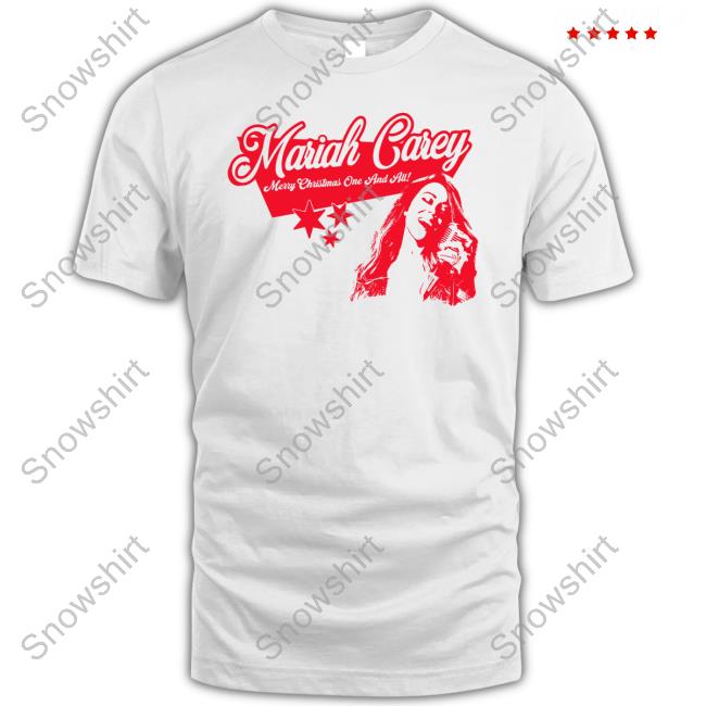 Mariah Carey Merry Christmas One & All Tour Stars T Shirt