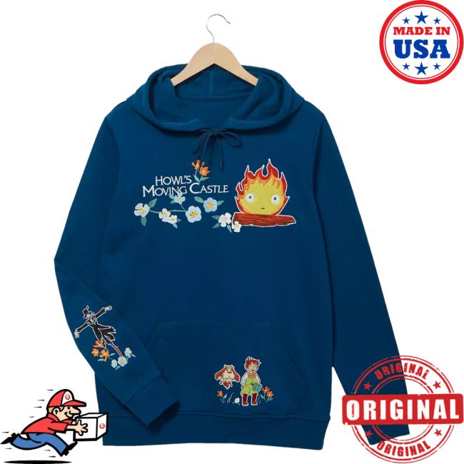 Officia Official Box Lunch Clothing Shop Store Studio Ghibli Howl's Moving Castle Calcifer Popover Hoodie Boxlunch Merch