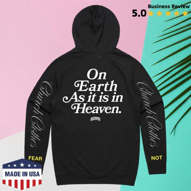 Official Merch Bar Lecrae Store On Earth As It Is In Heaven, Fear Not Hoodie Black MerchBar