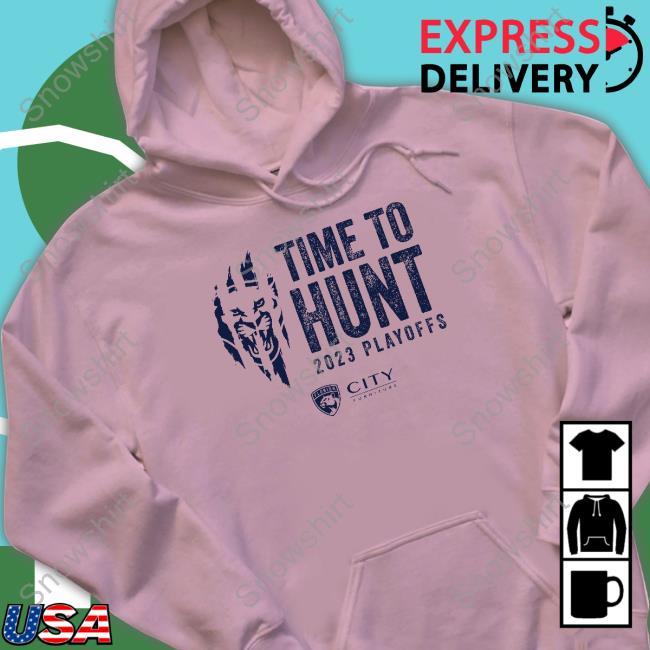 George Richards Time To Hunt 2023 T-Shirt Fla Panthers Time To Hunt 2023 Playoffs T-Shirt