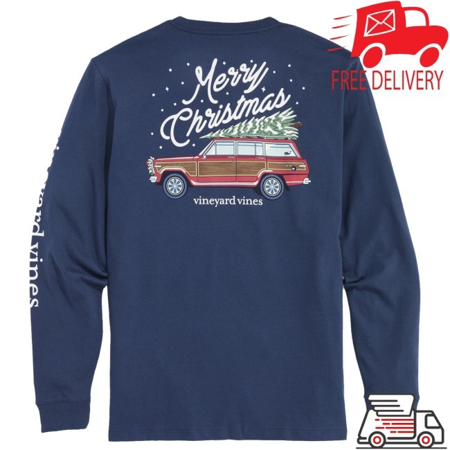 Vineyard Vines Woody & Tree Long-Sleeve Pocket Tee Long Sleeve