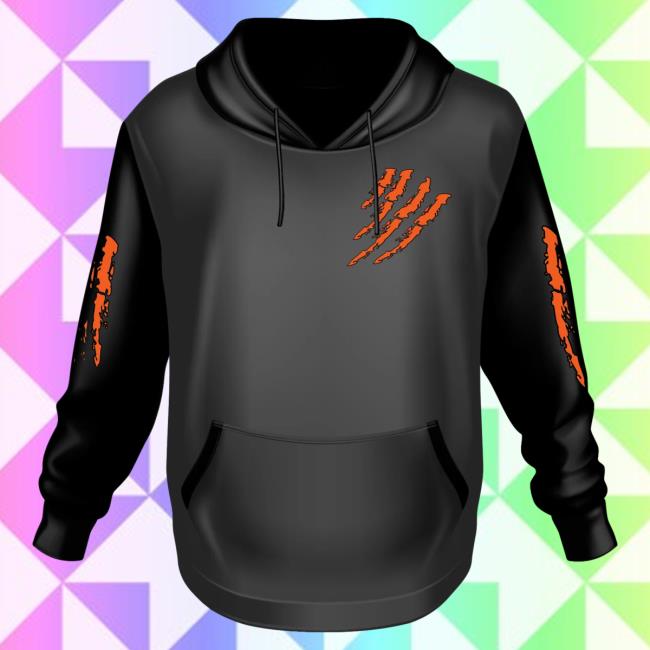 Official 6ix9ine Merch Store Tekashi 6Ix9ine Black Sweaters Tata Claw Orange