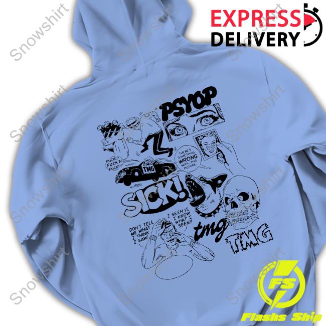 TMG Collage Tee Shirt Tmg Merch Collage Psyop Sick Tmg Shirt