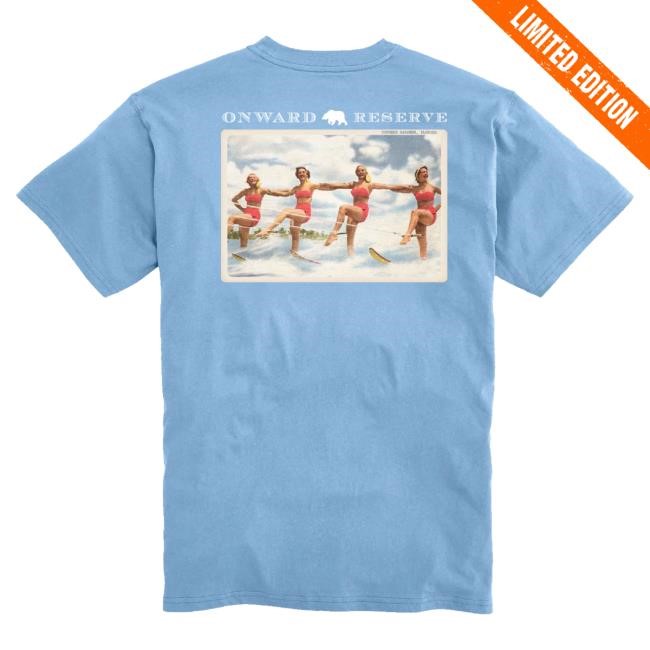 Retro Slope Style Vintage Ski Postcard Tee Onward Reserve