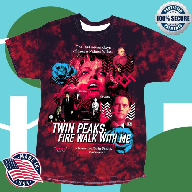 Twin Peaks: Fire Walk With Me Tiedye Long Sleeve Curtains (Red)