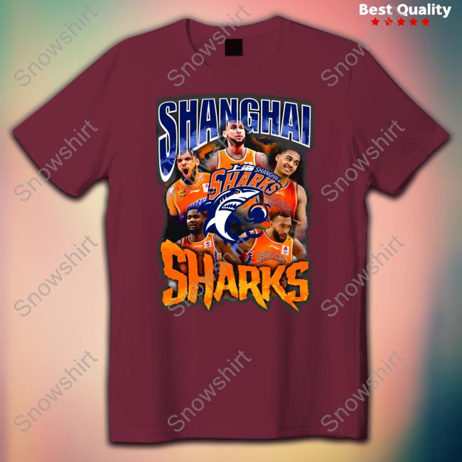 Shanghai Sharks Shirt Black Lexcheeseburgers Merch Shanghai Sharks Shirt