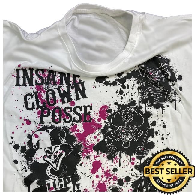 Official Icp Merch Clothing Store Insane Clown Posse "Splatter Jokers" Tees