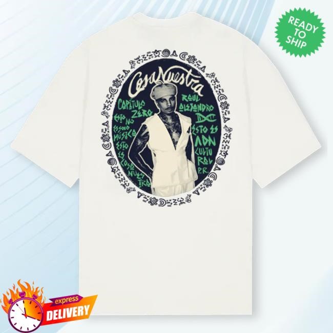 Official Rauw Alejandro Merch Store Ecos de Origen Tee - White Rauw Alejandro