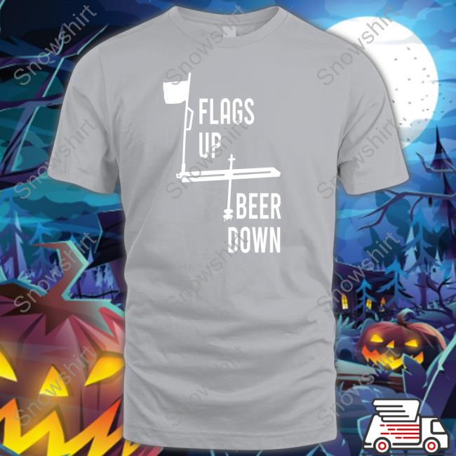 Official Flags Up Beer Down Tank Top
