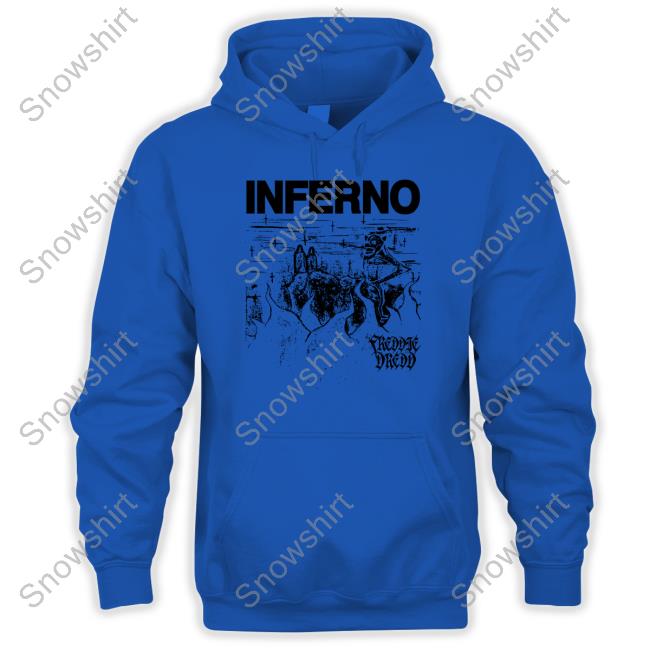 Official Freddie Dredd Inferno Hoodie Freddie Dredd Inferno White Long Sleeve T Shirt