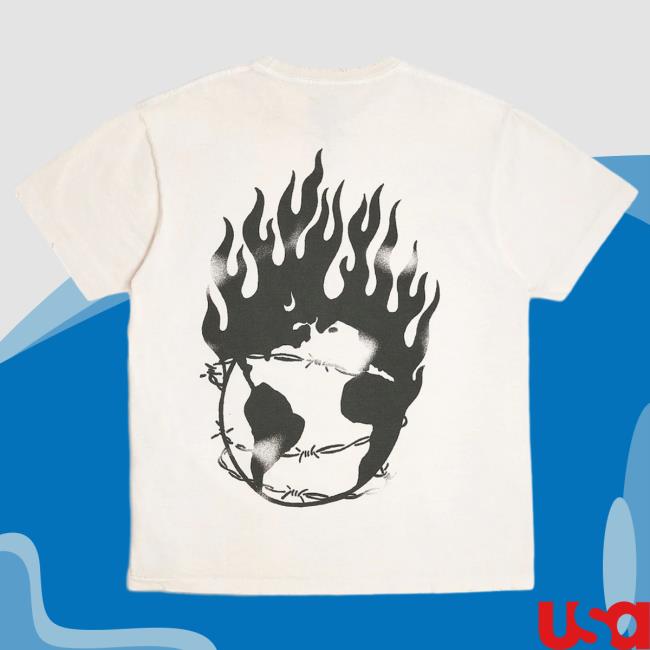 Gallery Dept Illadox Sweatshirt Skull&Figure&Letter&Fire Tee