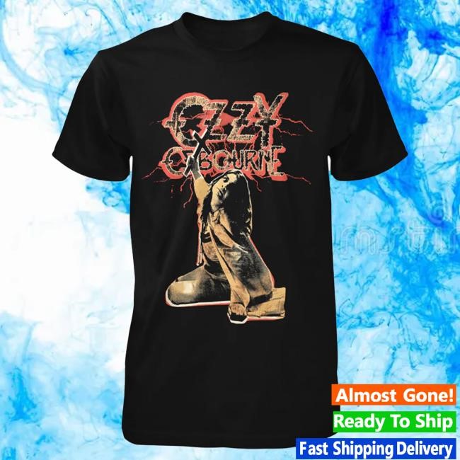 Ozzy Osbourne Red Lightning Tourback Hot Shirt Ozzy Osbourne Merch Store Shop Official