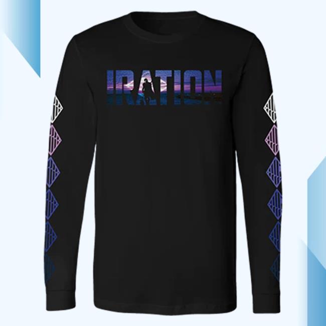 Official Iration Merch Iration Mando Long Sleeve Top Shirt Black Iration Music