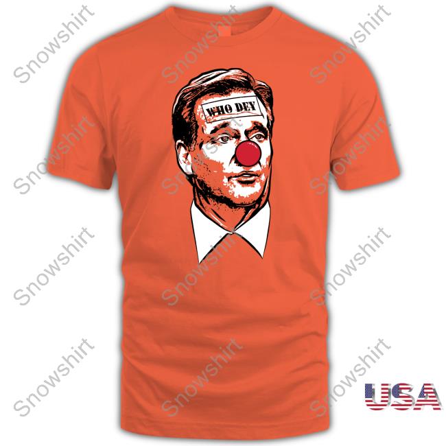 Barstool Sports Merch Who Dey Cin Clown Long Sleeve Tee