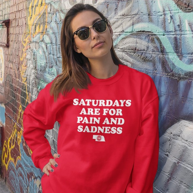 BBB Printing Shop Saturdays Are For Pain And Sadness Hooded Sweatshirt Triple B BBB Printing Shop Saturdays Are For Pain And Sadness T Shirt Triple B