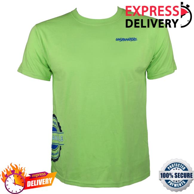 Official Unspeakable Merch Lime Green Shirt New