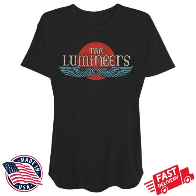 The Lumineers Winged Logo Ladies T Shirt The Lumineers Merch