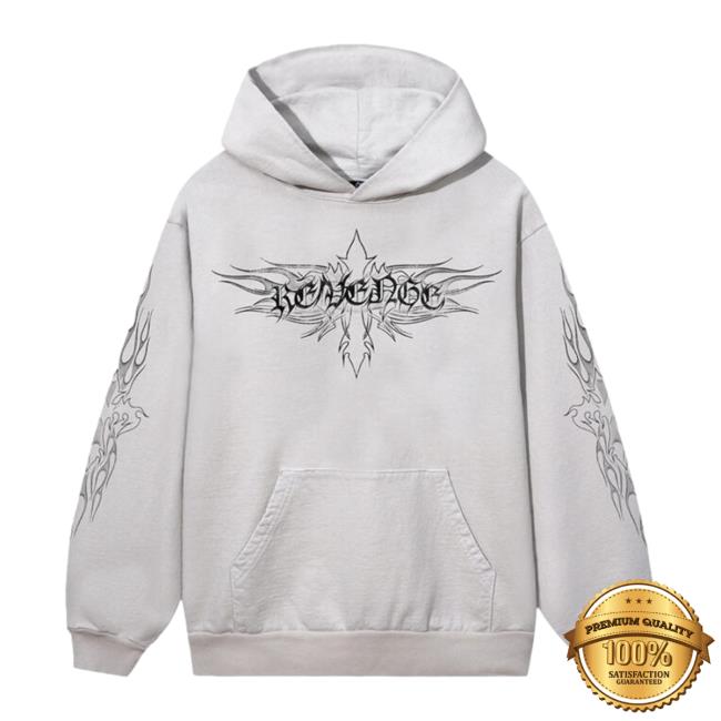 Official Revenge Flaming Cross Hoodie