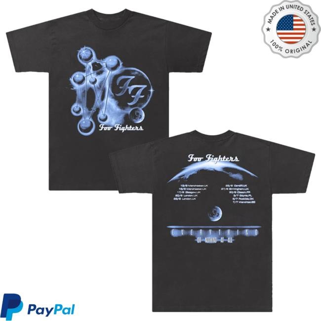 Official Foo Fighters Merch Shop Molecules Tour T Shirt Foo Fighters