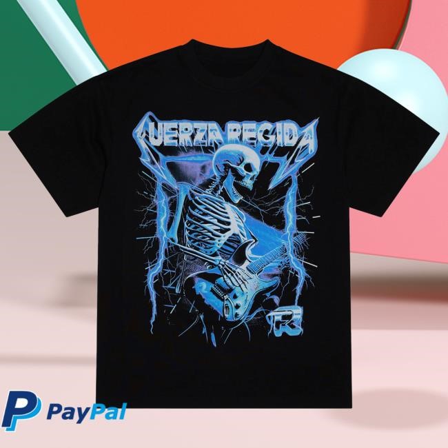 Official Fuerza Regida Merch Store Rocker - Black S/S Shirts