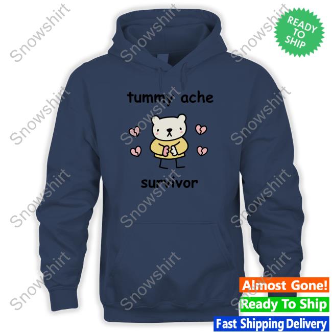 Official Stinky Katie Shop Tummy Ache Survivor Tee Tummy Ache Survivor Shirt Yellow